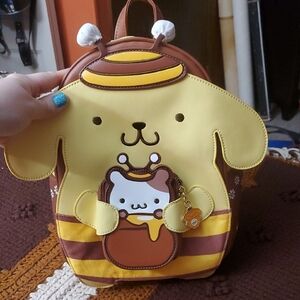 Cute Character Backpack - Brown and Yellow